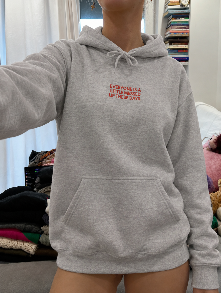 ONA – These Days Hoodie, lifestyle photo, front print