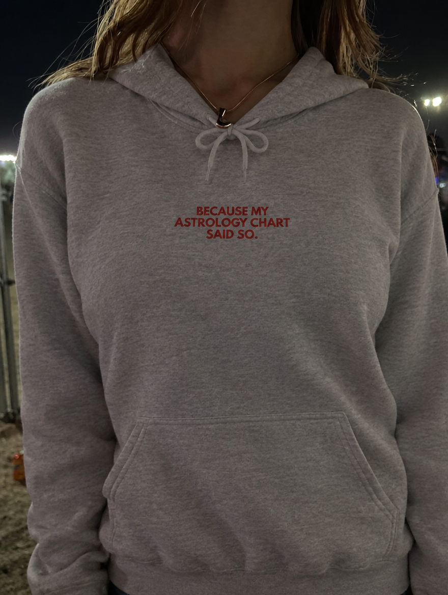 ONA – Astrology Chart Hoodie, lifestyle photo